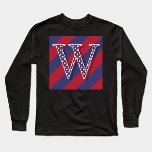 Old Glory Letter W Long Sleeve T-Shirt